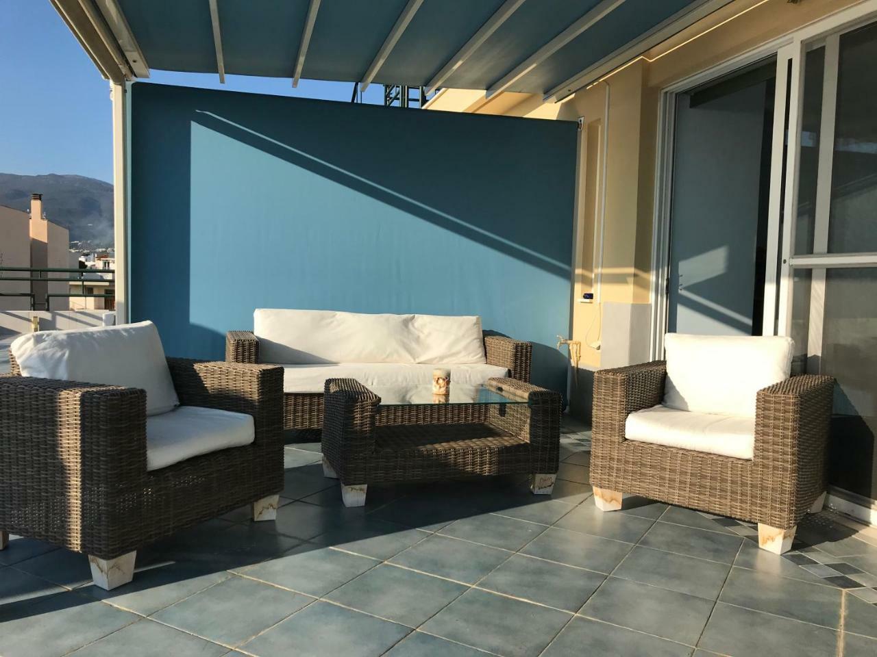 Ferienwohnung Tg Kalamata Beach Studio With Sea View Terrace Exterior foto